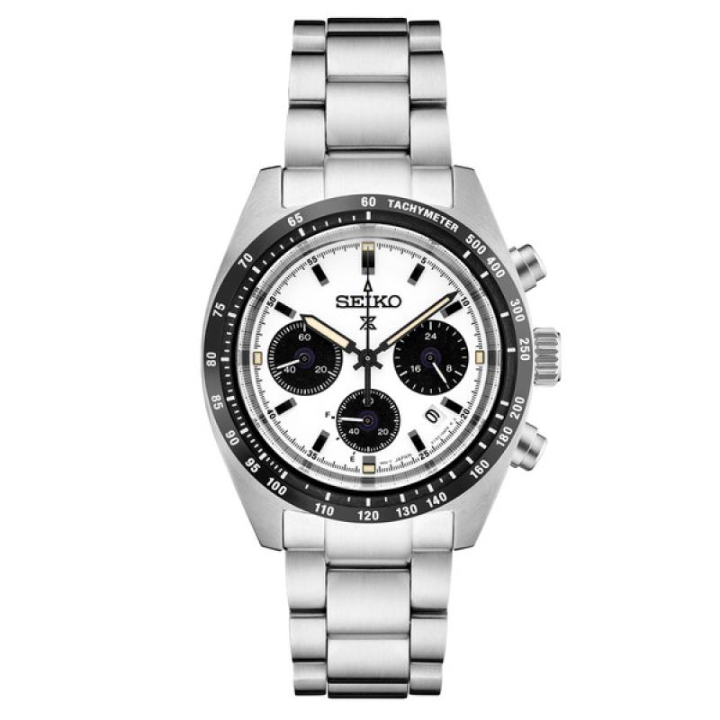 Seiko Prospex Speedtimer Solar Chronograph with White Dial