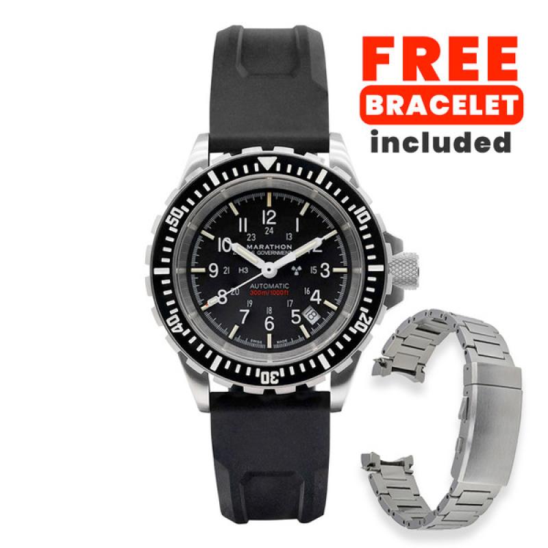 Marathon Swiss Made, GSAR Automatic Military Divers Watch with Sapphire Crystal