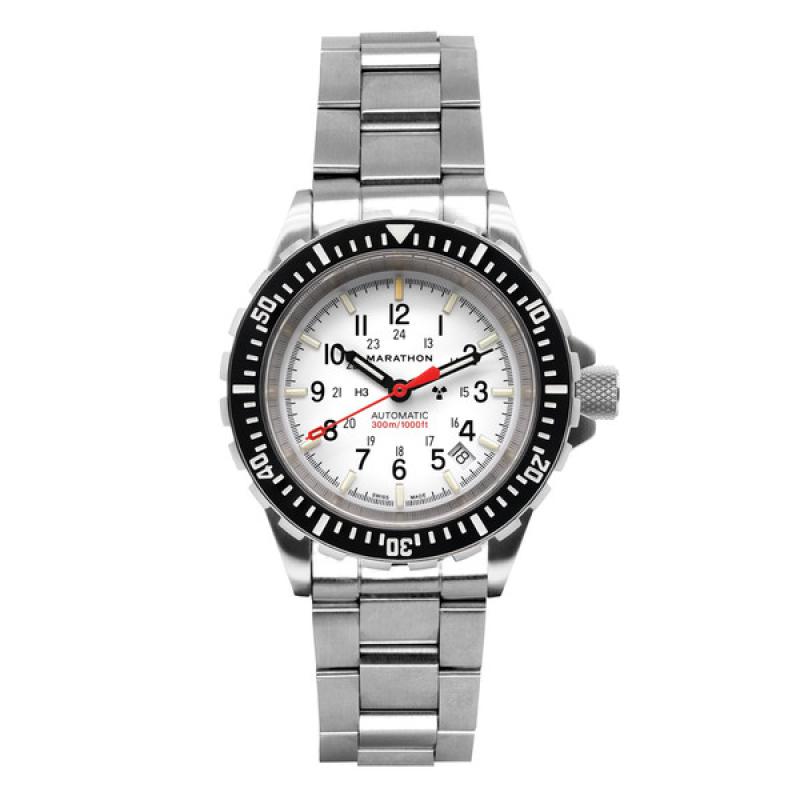 Marathon Swiss Made, GSAR Arctic Edition Automatic Military Divers Watch with Sapphire Crystal