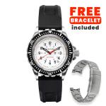 Marathon Swiss Made TSAR Quartz Military Divers Watch with White Dial