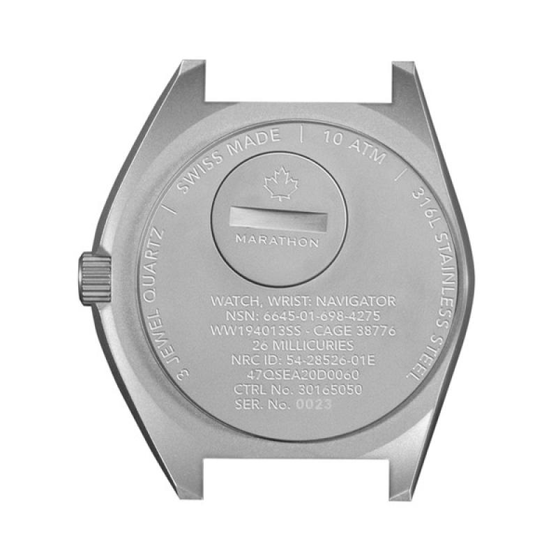 Marathon Swiss 41mm Steel Navigator with Tritium Tubes on DEFSTAN Nylon Strap