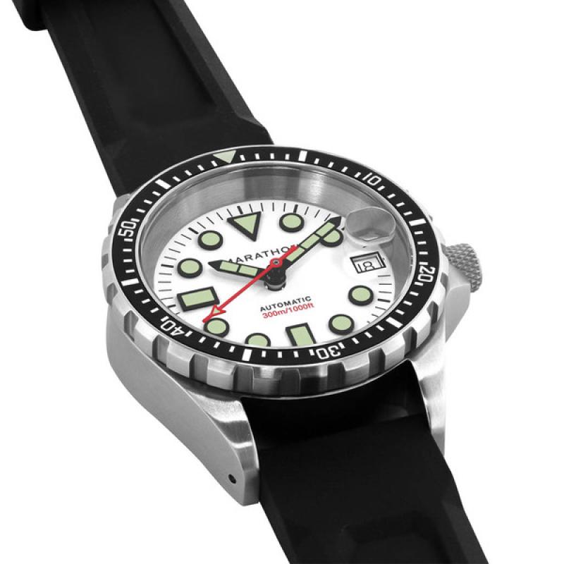 Marathon 36mm Automatic OSAR-D with Arctic Dial and Rubber Strap