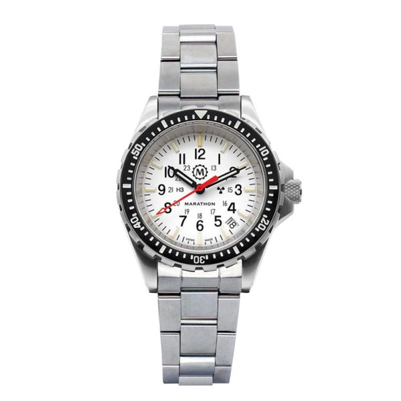 Marathon (Medium) Swiss Made, Arctic TSAR Quartz Military Divers Watch with Sapphire Crystal