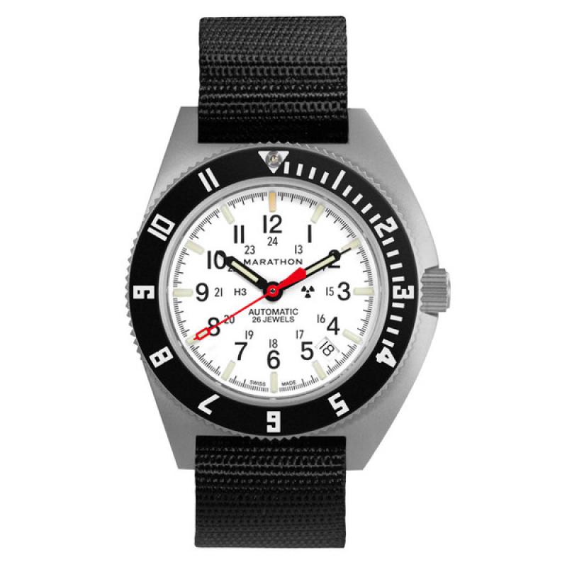 Marathon Swiss 41mm Automatic Arctic Navigator on Ballistic Nylon