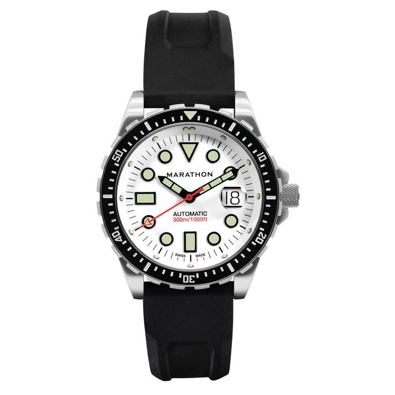 Marathon 46mm Automatic OSAR-D with Arctic Dial and Rubber Strap