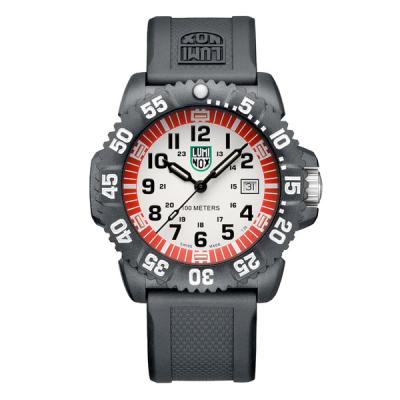 Luminox 44mm G Sea Lion Dive Watch With Red and White Dial