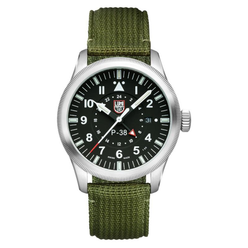 Luminox 42mm P-38 LIGHTNING GMT Pilot Watch