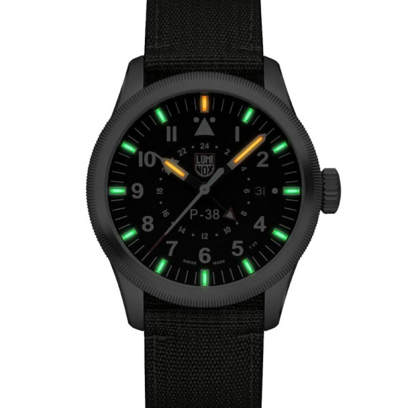Luminox 42mm P-38 LIGHTNING GMT Pilot Watch