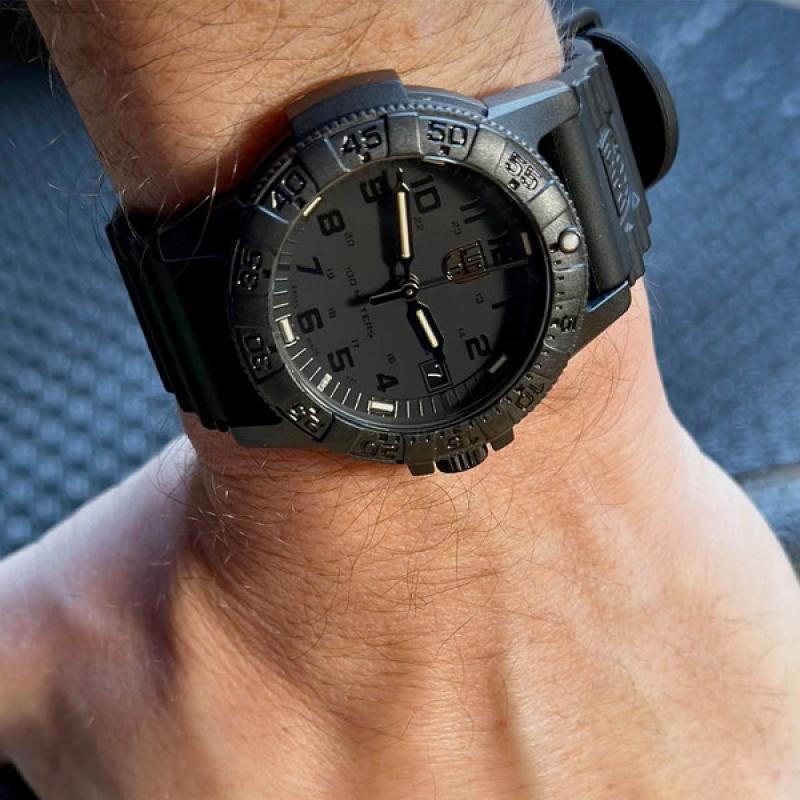 Luminox Leatherback Sea Turtle Watch with Blackout Dial