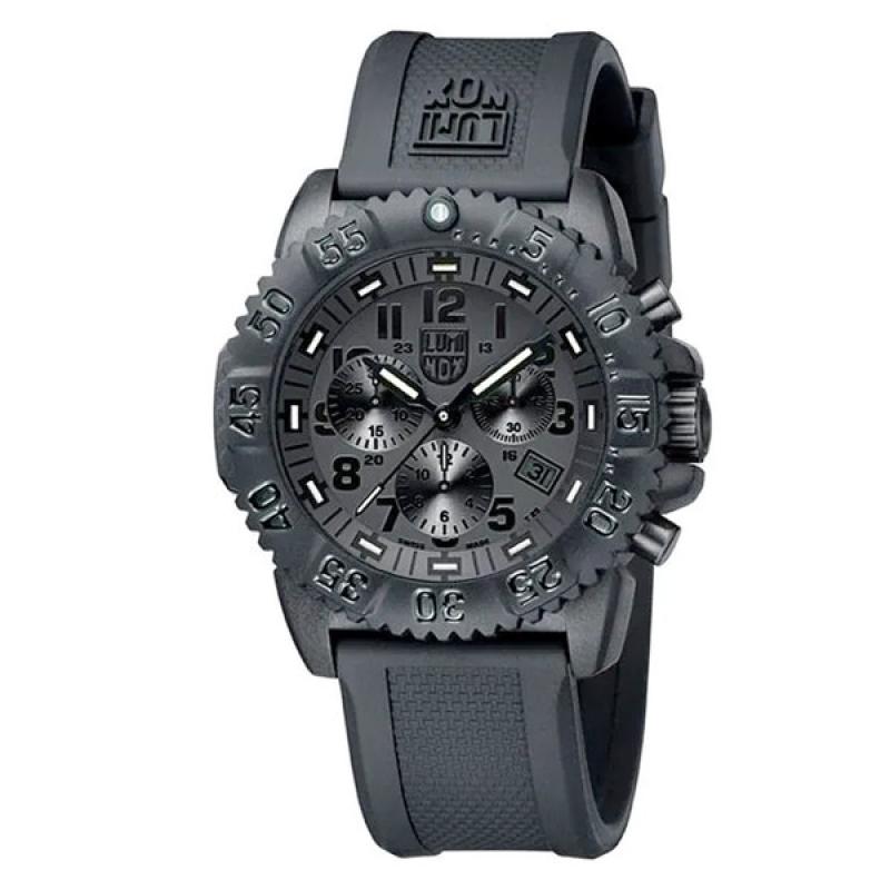 Luminox Navy SEAL Colormark Blackout Chronograph Tritium Watch