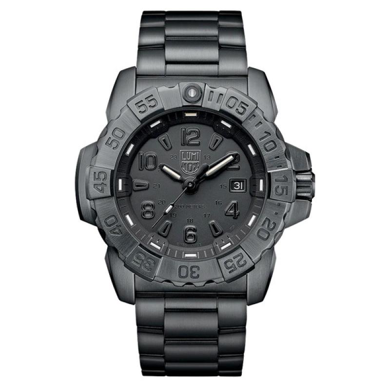 Luminox Navy SEAL Steel Blackout Tritium Dive Watch